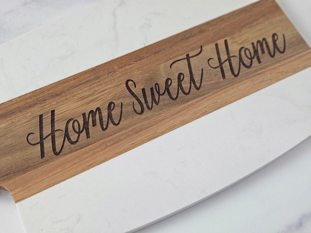 Marble & Acacia Wood Cutting Board