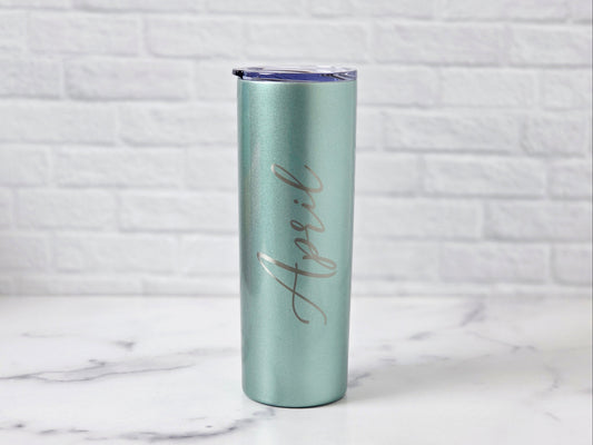 20 oz. Stainless Steel Engraved Skinny Tumbler