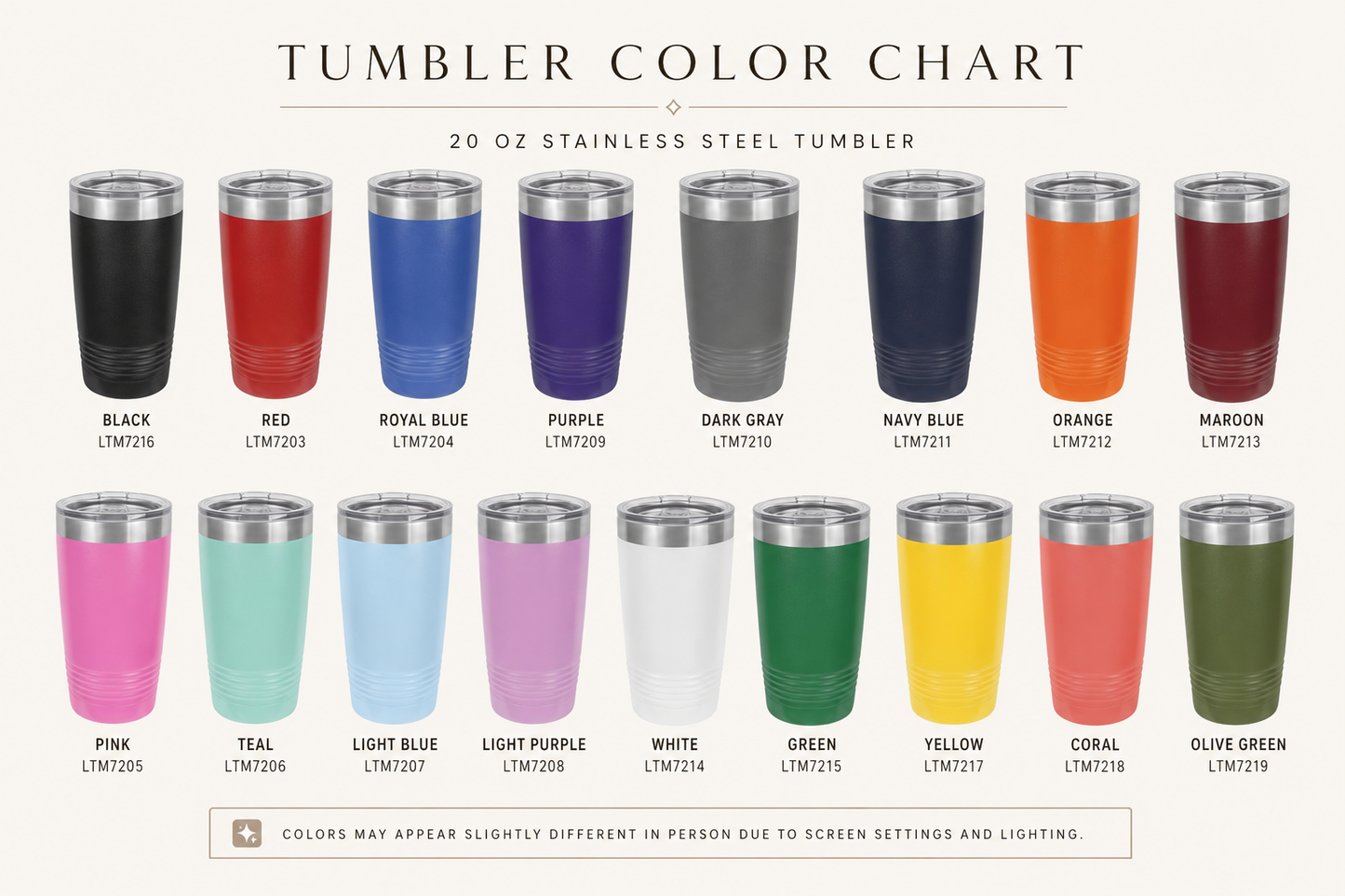 20 oz. Engraved Tumbler