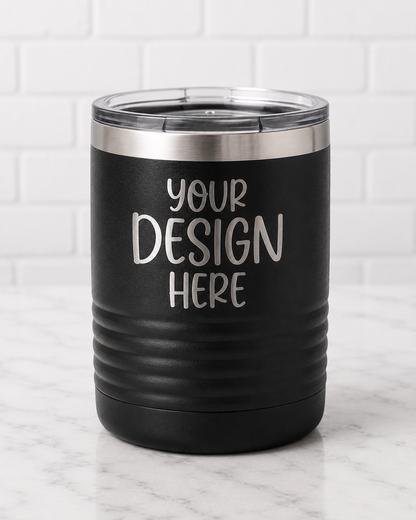 10 oz. Stainless Steel Engraved Tumbler