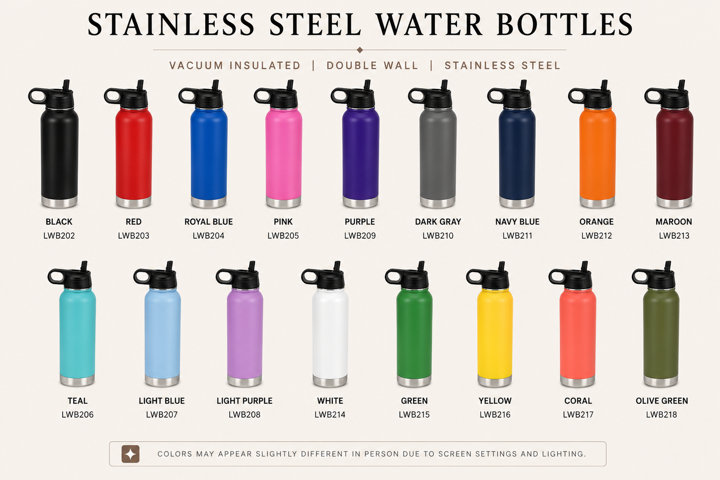 20 oz Engraved Water Bottle