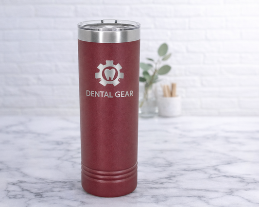 Custom Engraved Image Skinny Tumbler (22oz)