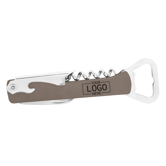 Engraved Leatherette Corkscrew