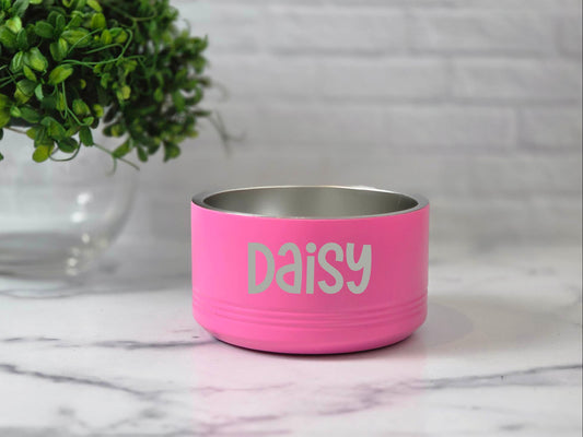 Personalized Stainless Steel Engraved Pet Bowl