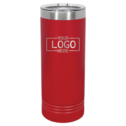 Custom Engraved Image Skinny Tumbler (22oz)