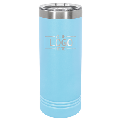 Custom Engraved Image Skinny Tumbler (22oz)