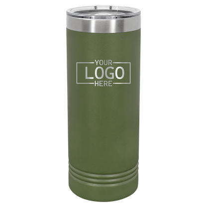 Custom Engraved Image Skinny Tumbler (22oz)