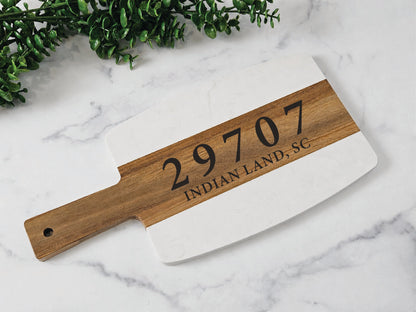 Marble & Acacia Wood Cutting Board