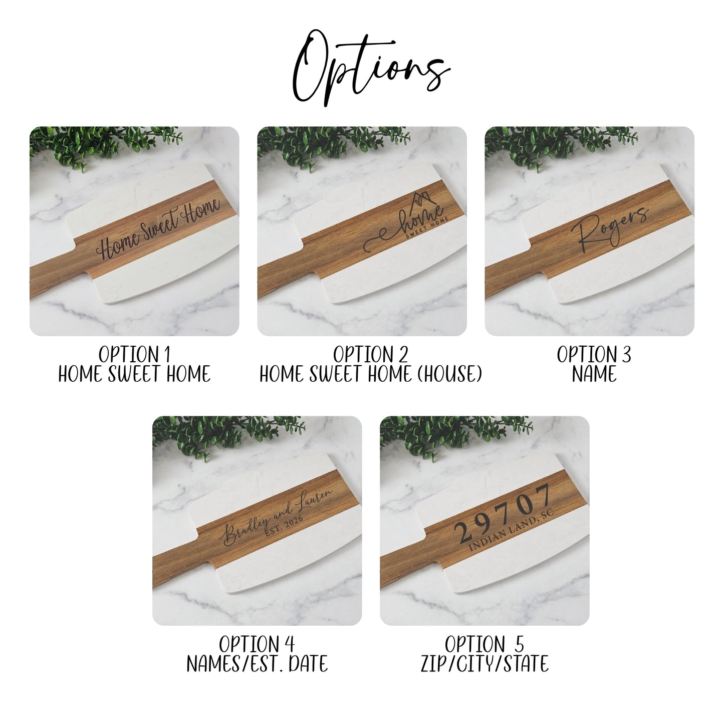 Marble & Acacia Wood Cutting Board