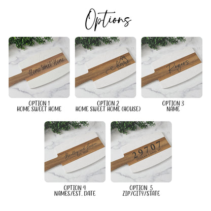 Marble & Acacia Wood Cutting Board